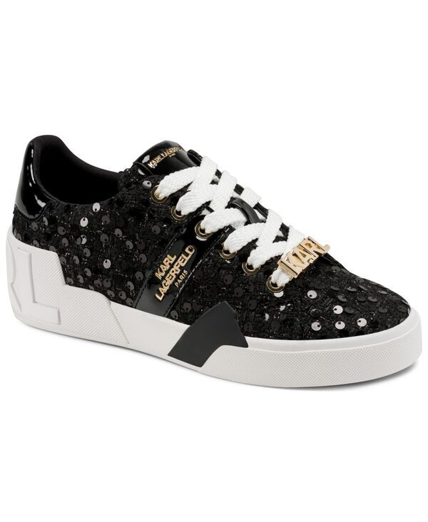 カール ラガーフェルド レディース シューズ スニーカー レース KARLAGERFELD PARIS Womens Mablyn LaceUp Sneakers Black ブラック 30,420円