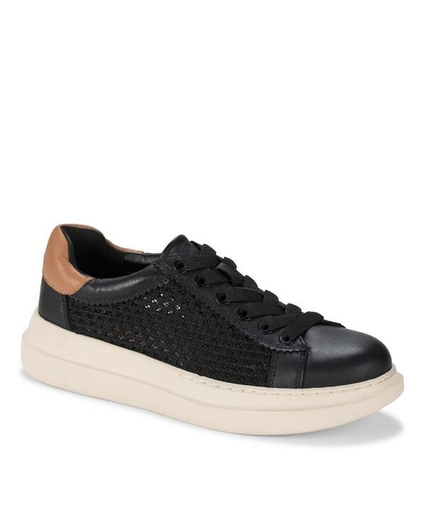 ベアトラップス レディース シューズ スニーカー レース Baretraps Womens Origins Tiara LaceUp Sneakers Black Leather ブラック