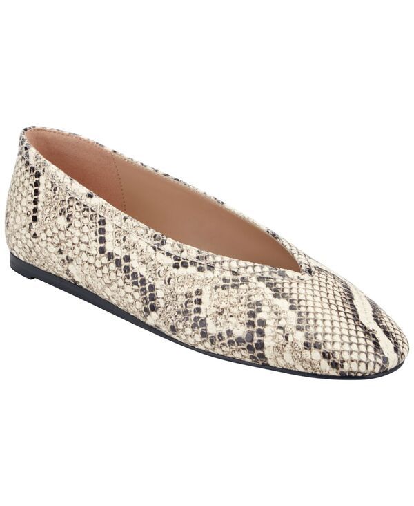 マーク・フィッシャー レディース シューズ パンプス Marc Fisher LTD Womens Gradi SlipOn Flats White Snake Leather ホワイト