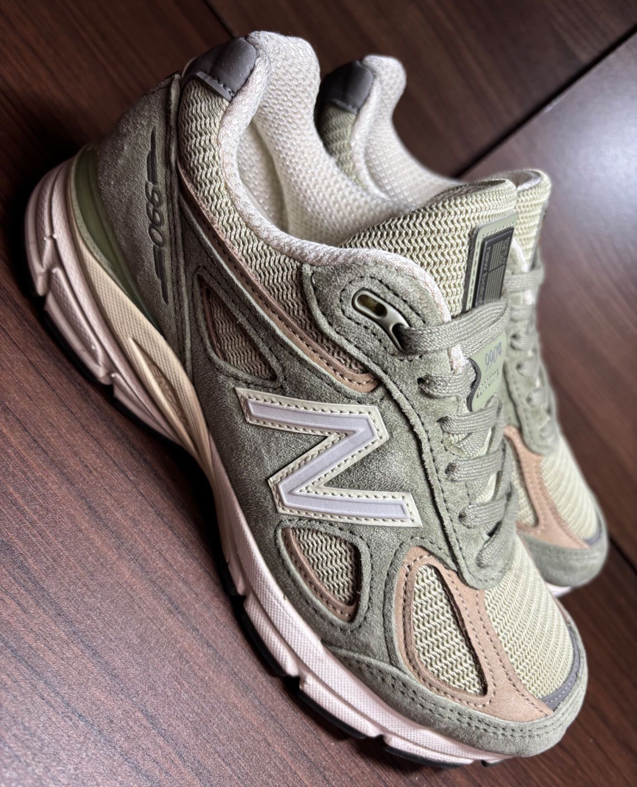 ニューバランス 990V4 オリーブ 美品 size23.0㎝ - メルカリ
