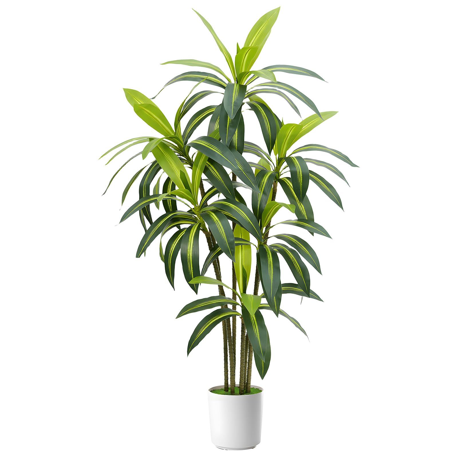 観葉植物 ブラジル木 フェイクグリーン 大型 高さ約150cm 人工観葉植物 鉢付き おしゃれ インテリア飾り 室内 リビング オフィス キッチン 飾り用ｍａ
