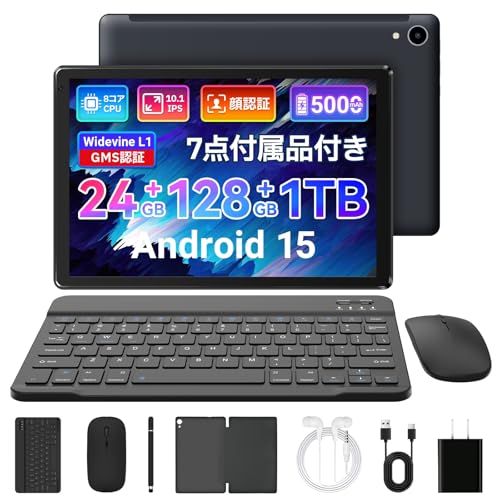 タブレット FancyDayタブレット 10インチ 24GB+128GB+1TB拡張 Android15 wi-fi6モデル 1280*800画面 Bluetooth5.4 5000mAh 5MP/8MPカメラ 顔認識 日本仕様 Widevi dd8781f9
