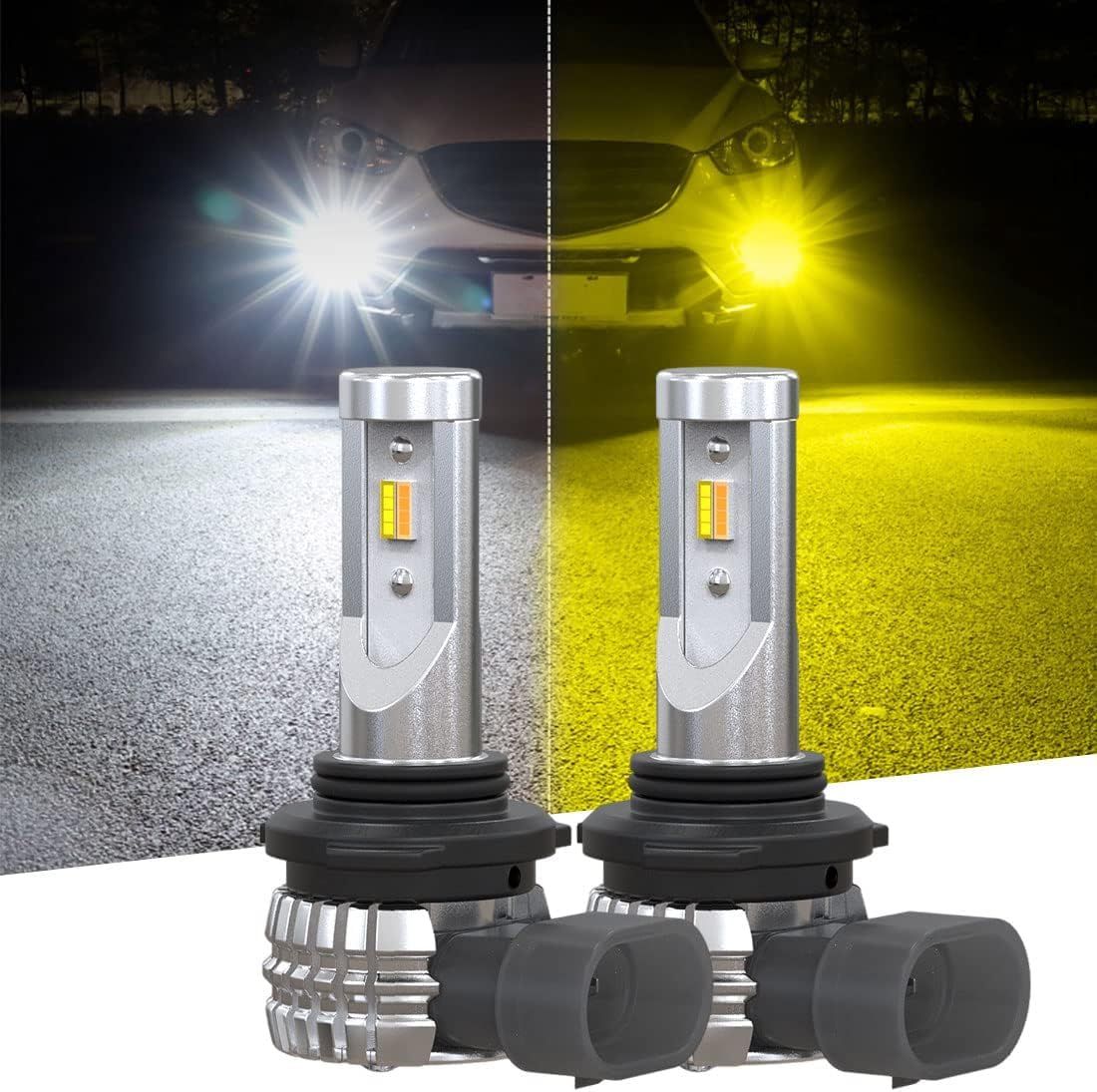 爆光 HB4 車検対応 2色切替 ホワイト イエロー LED フォグランプ