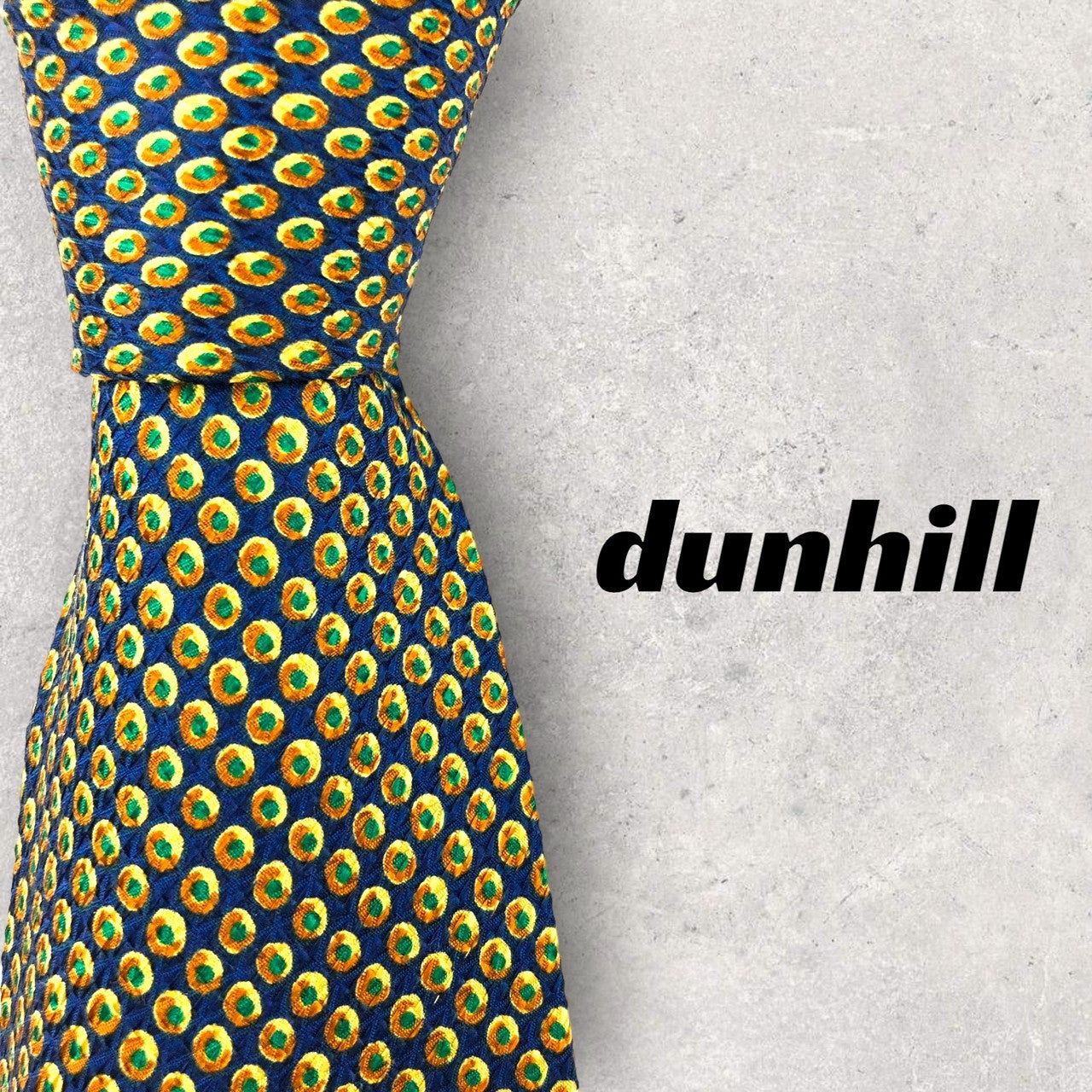 【2714】良品!dunhill ダンヒル ネクタイ ブルー系