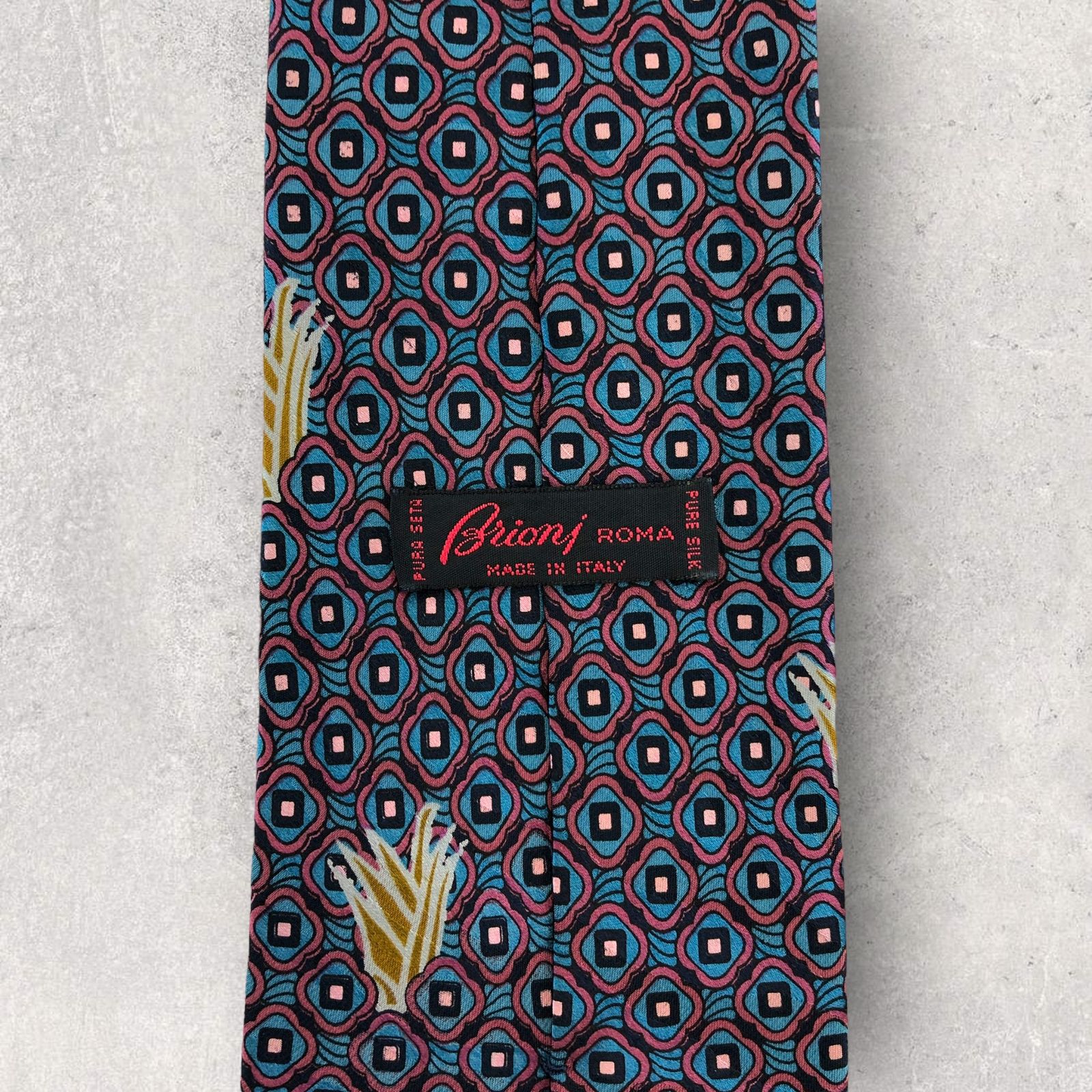 5231】良品！Brioni ブリオーニ ネクタイ パープル×水色系 - メルカリ