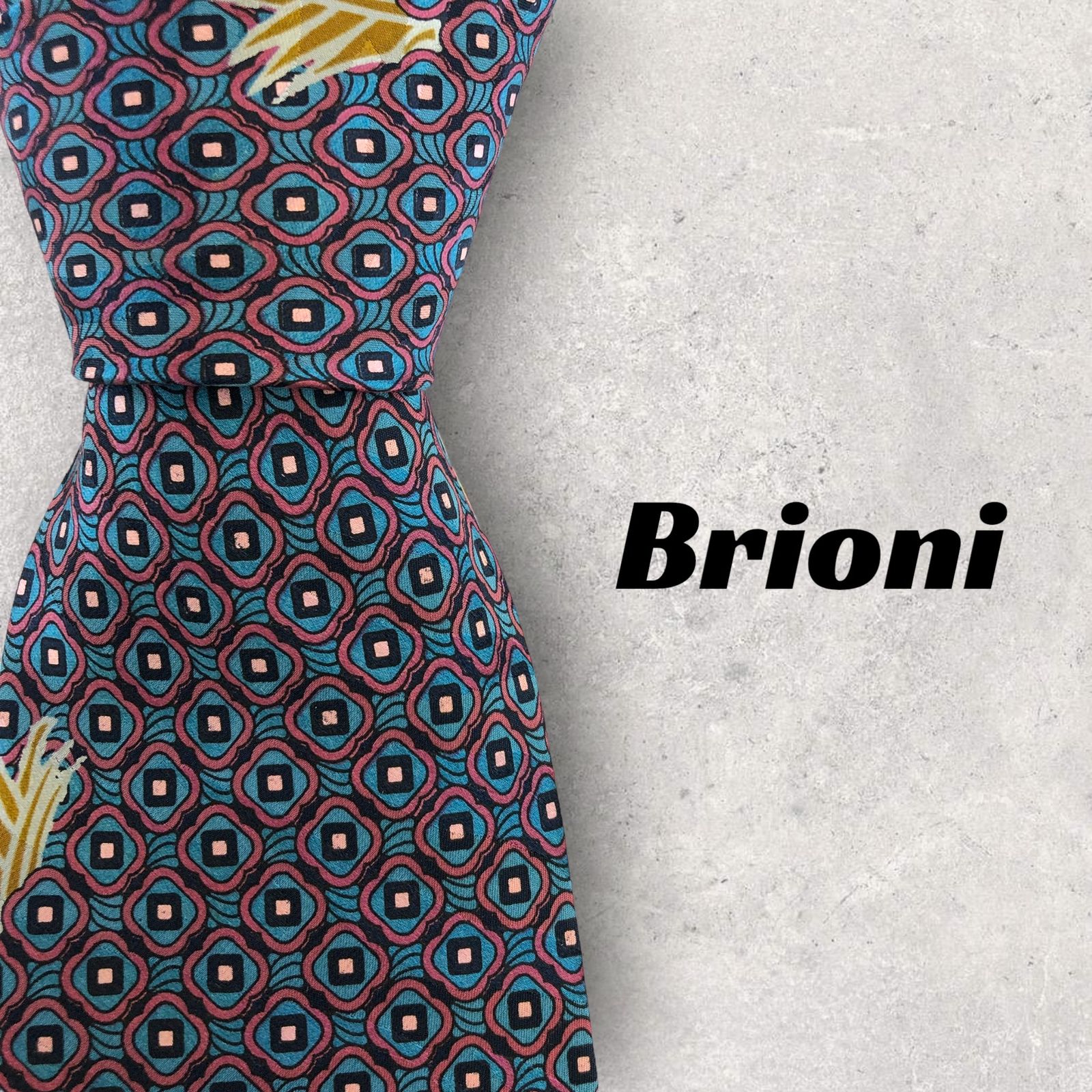 5231】良品！Brioni ブリオーニ ネクタイ パープル×水色系 - メルカリ