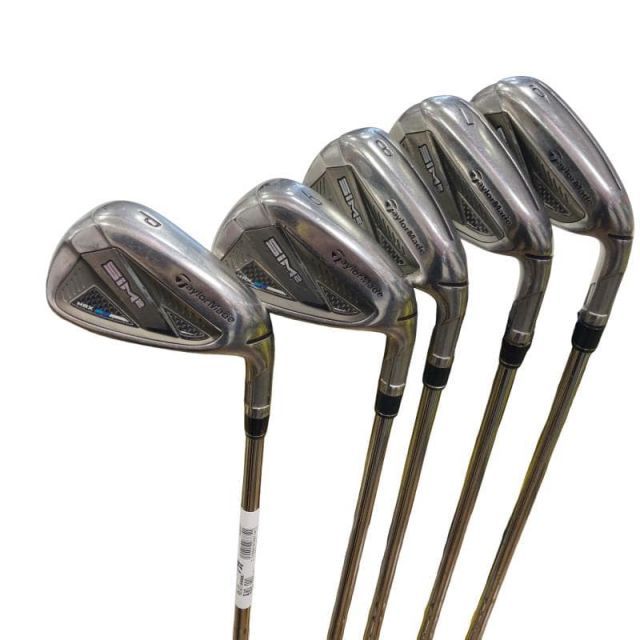 【中古】 テーラーメイド SIM2 MAX 5S アイアンセット IR KBS MAX MT85 JP (フレックスS) メンズ 男性用 右利き 右用 Cランク ゴルフクラブ