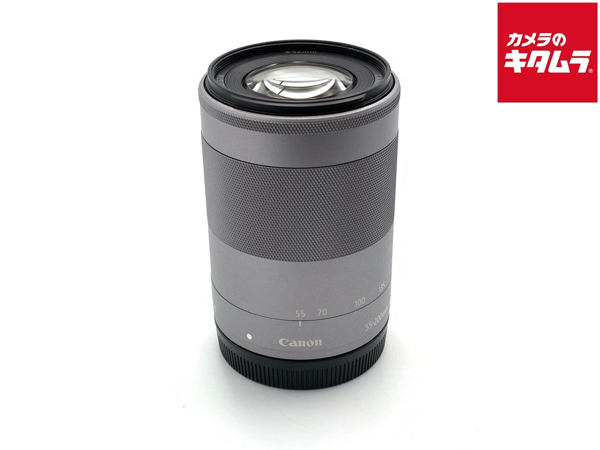 【中古】 【良品】 キヤノン EF-M55-200mm F4.5-6.3 IS STM シルバー