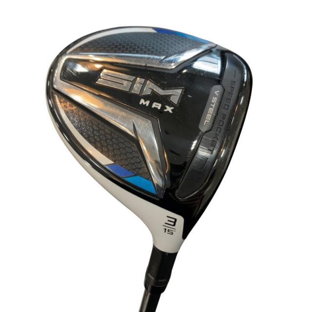 【中古】 テーラーメイド SIM MAX 3W フェアウェイウッド FW リシャフト (フレックスその他) メンズ 男性用 右利き 右用 Cランク ゴルフクラブ