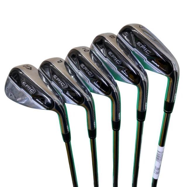 【中古】 キャロウェイ EPIC MAX FAST 5S アイアンセット IR NS PRO ZELOS 7 (フレックスS) メンズ 男性用 右利き 右用 Cランク ゴルフクラブ
