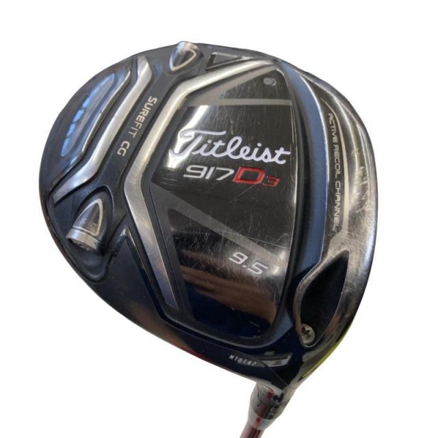 【中古】 タイトリスト 917 D3 9.5° ドライバー DR 純正特注シャフト (フレックスS) メンズ 男性用 右利き 右用 Cランク ゴルフクラブ
