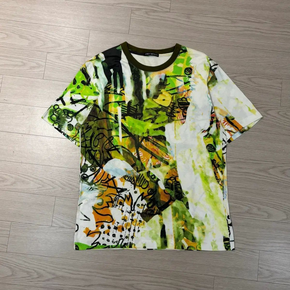 ISSEY MIYAKE イッセイミヤケ プリンティング 半袖Tシャツ - メルカリ