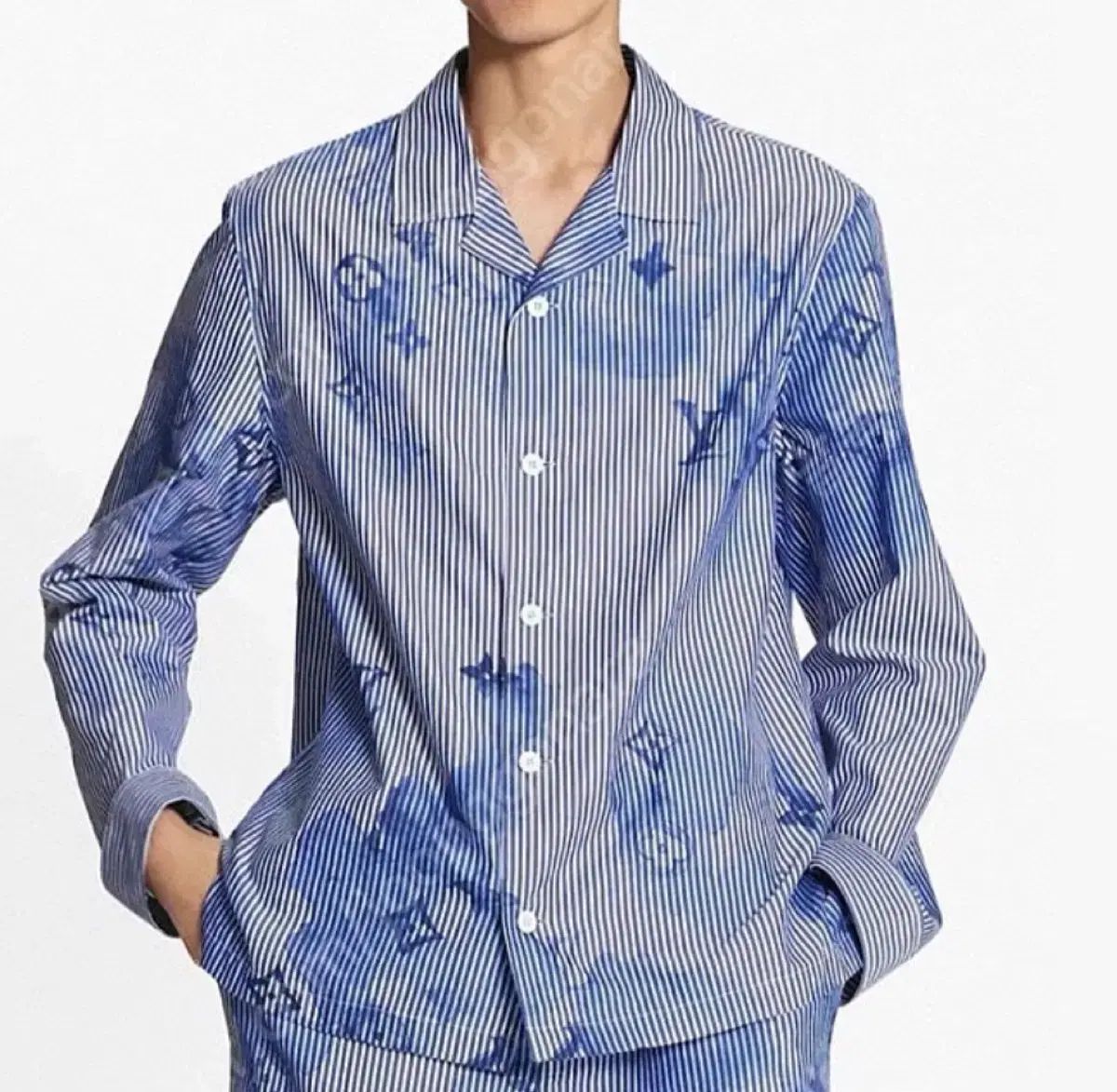 正規品 Louis Vuitton ルイヴィトン ストライプ パジャマ シャツ（レシートあり）