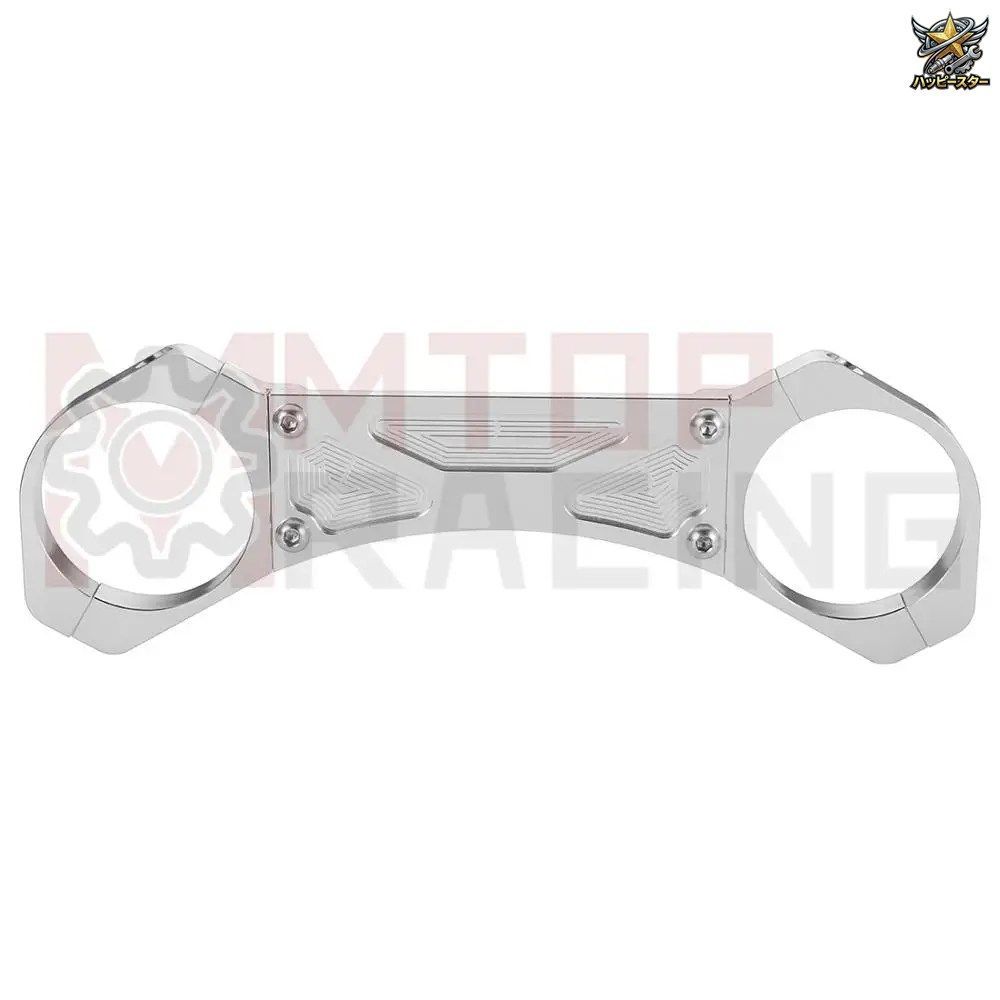 フロントフォークスタビライザーブレース シルバー ホンダ CBR1100XX 1996-2008 フォークブレース 1997 - 06 07