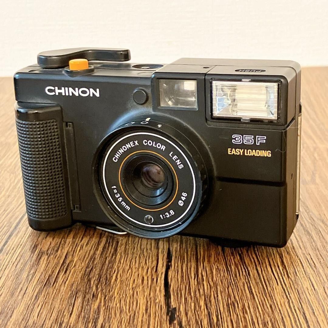 動作品】CHINON 35F EASY LOADING フィルムカメラ - メルカリ