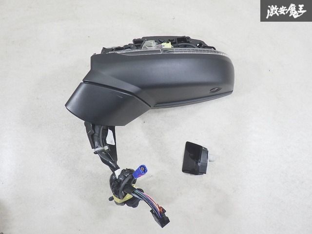 Audi アウディ 純正 FYDTPS? Q5 後期 ドアミラー サイドミラー 左側 左 15ピン カバー欠品 即納 黒素地 棚J-1