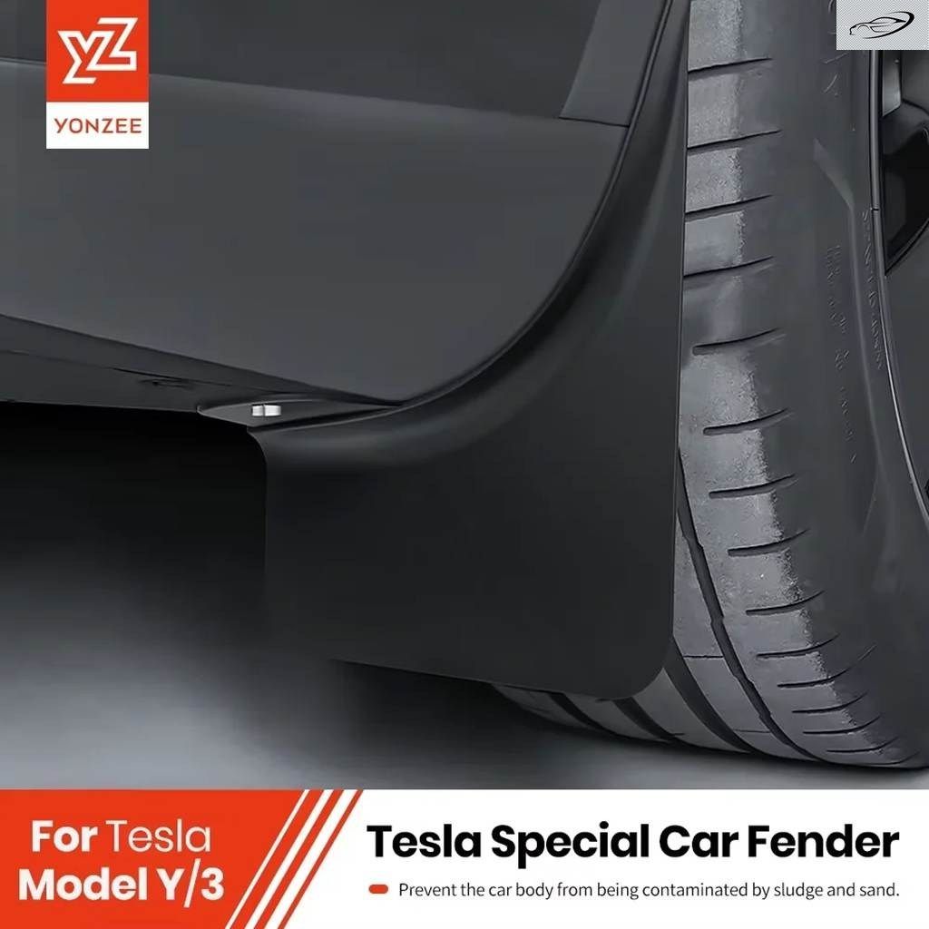 YZ テスラ モデル3 Y ハイランド ジュニパー 2021-2025 テスラ 専用 マッド フラップ 穴 あけ フェンダー プロテクター 車用