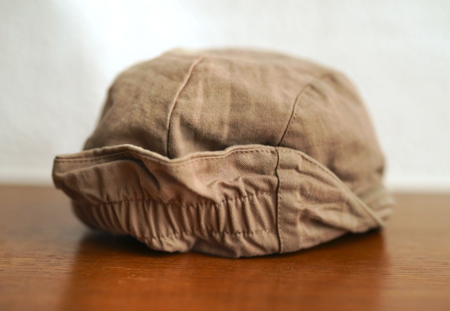 17SS コットンヘリンボーンサミットキャップ ベージュ / Paul Harnden 