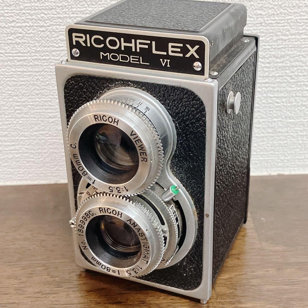 シャッター〇】RICOHFLEX MODEL VI 二眼レフカメラ 動作未確認 現状品