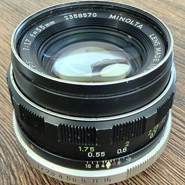 MINOLTA ミノルタ MC ROKKOR-PF 55mm F1.7 単焦点 オールドレンズ MD