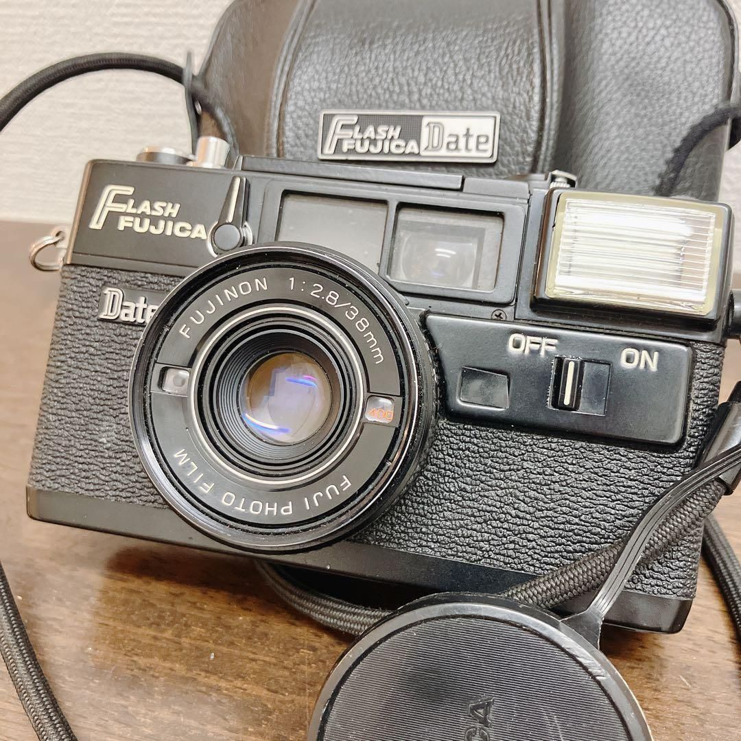 動作品】FLASH FUJICA Date フィルムカメラ 富士フイルム 説明必読