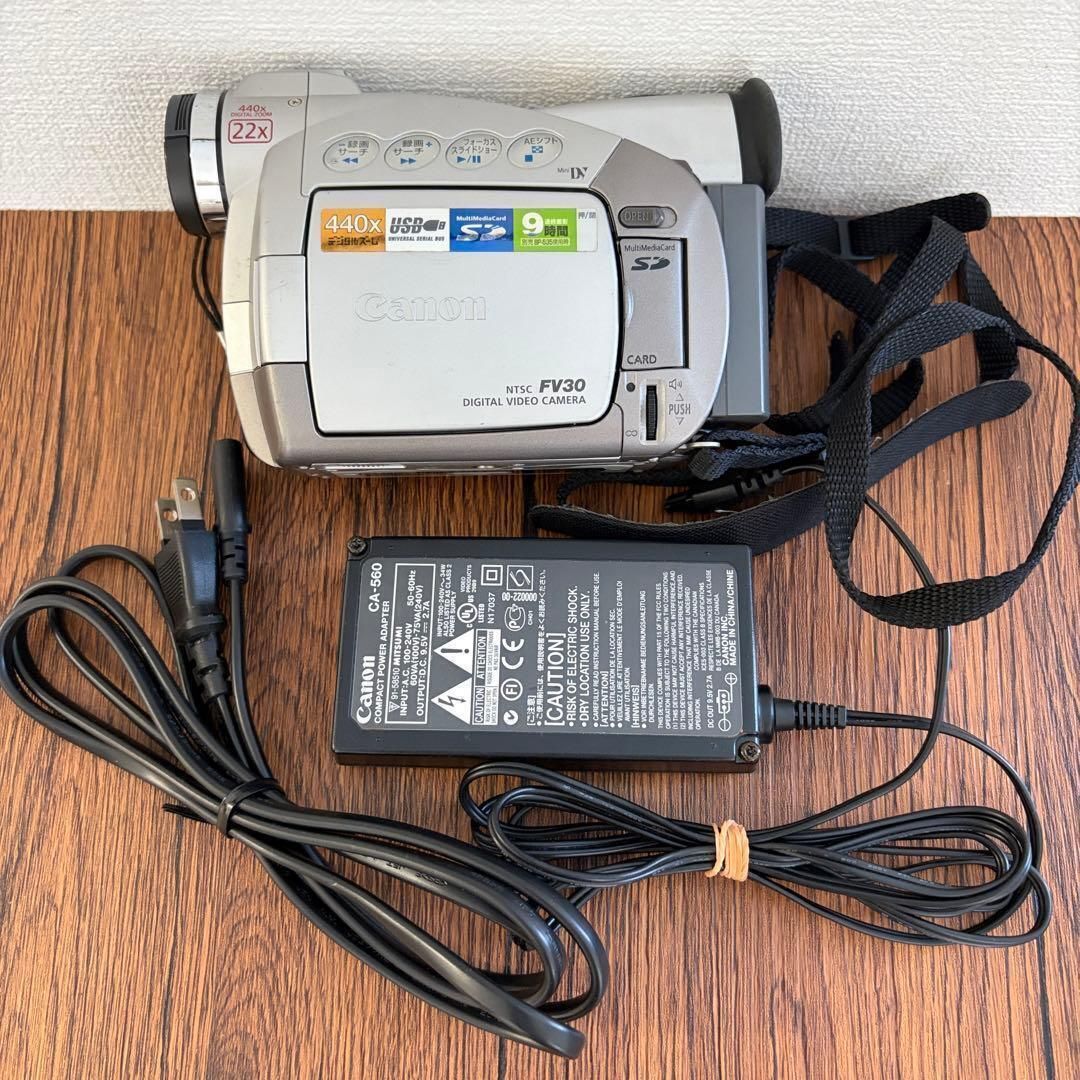 動作品】Canon DM-FV30 MiniDV ビデオカメラ DCコード付 訳あり - メルカリ