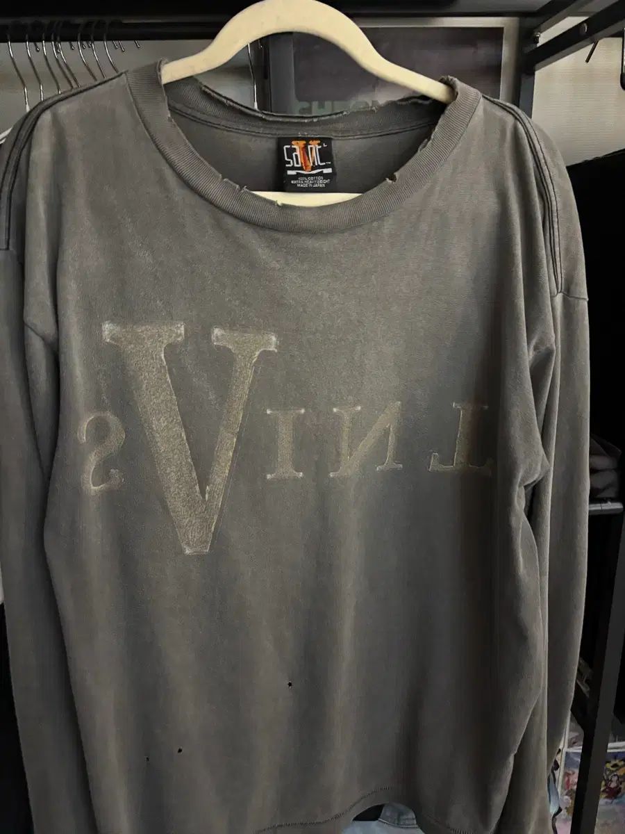 麻のカットソー SAINT LUIS(セントルイス) ミカエル VLONE(ヴィーローン) ロングスリーブ