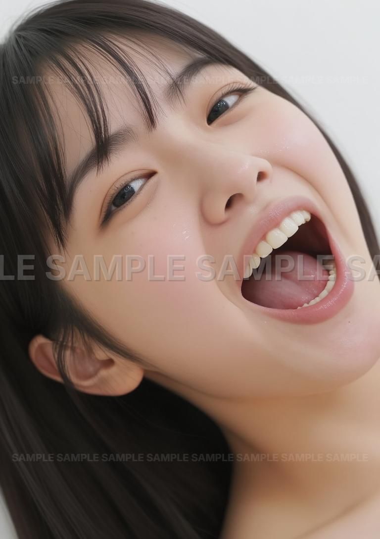 AIアート】【迫力満点！】笑顔弾ける！キュートな表情アップ グラビア