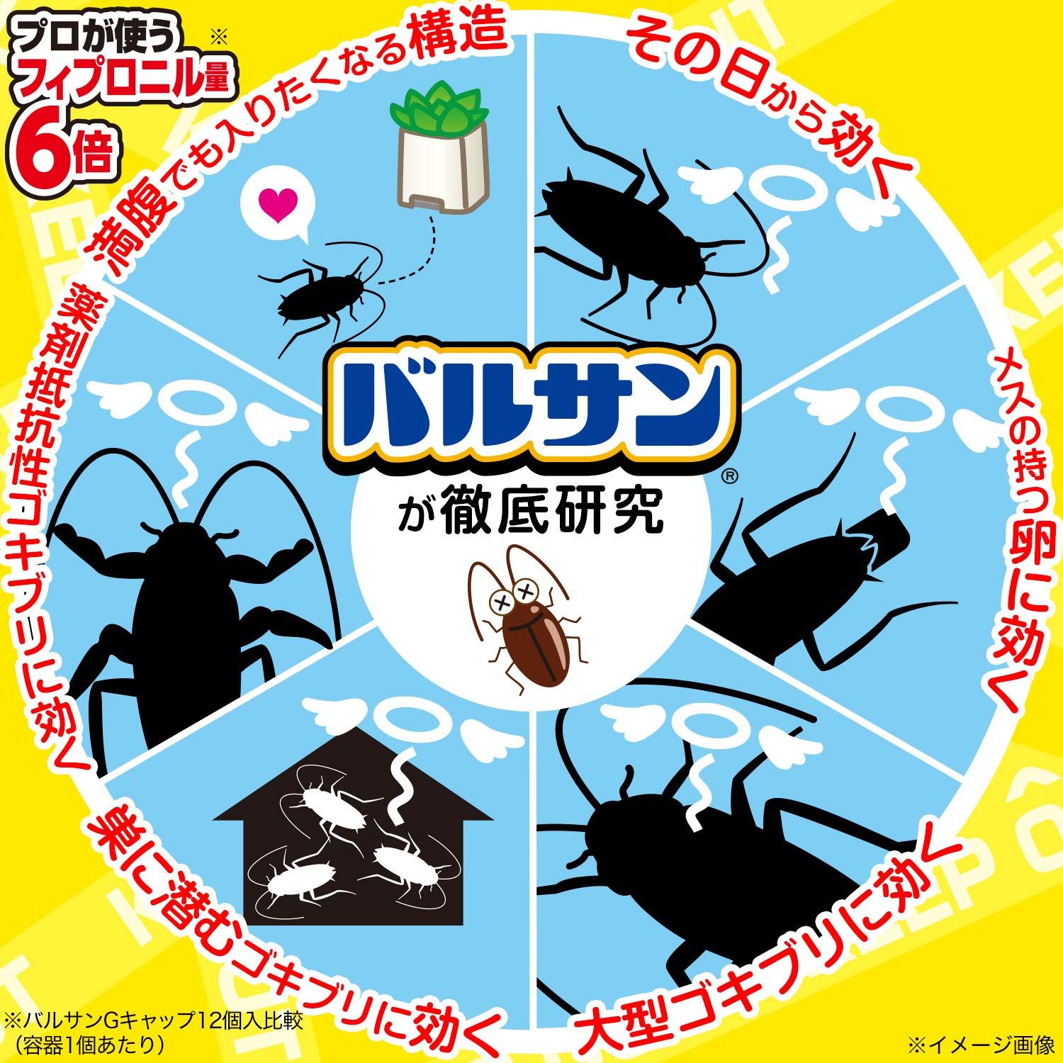 バルサン Gキャップ 屋外用 9畳分 1年用 (ゴキブリ誘引殺虫剤) 家の中への侵入ブロック・置いたその日から効く