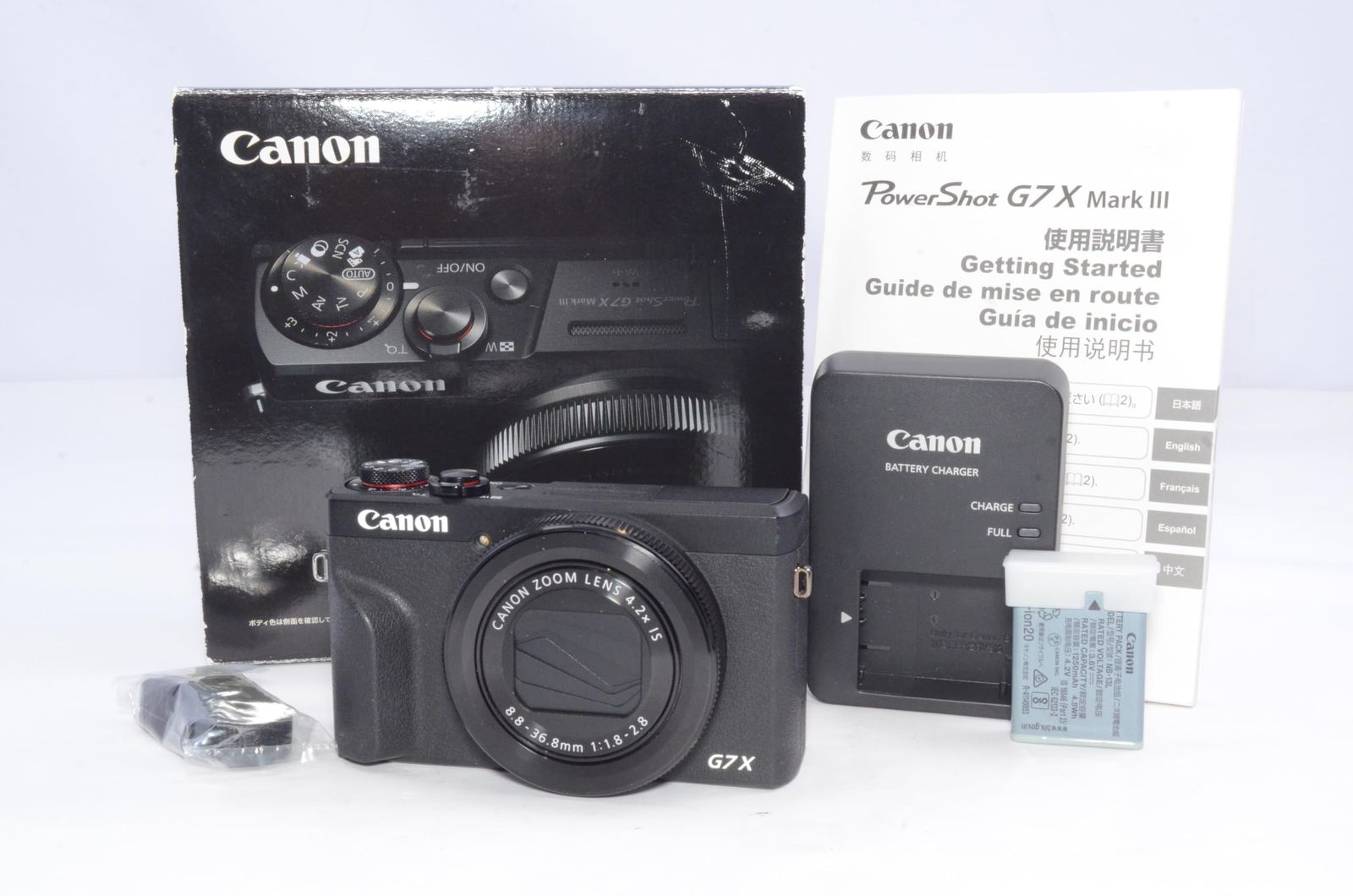 Canon コンパクトデジタルカメラ PowerShot G7 X Mark III ブラック 1.0型センサー/F1.8レンズ/光学4.2倍ズーム PSG7XMARKIIIBK