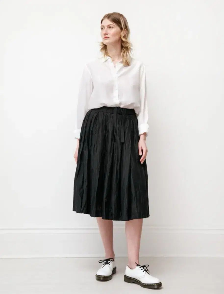 CASEYCASEY DOUBLE RIDEAU SKIRT XS リネン シルク
