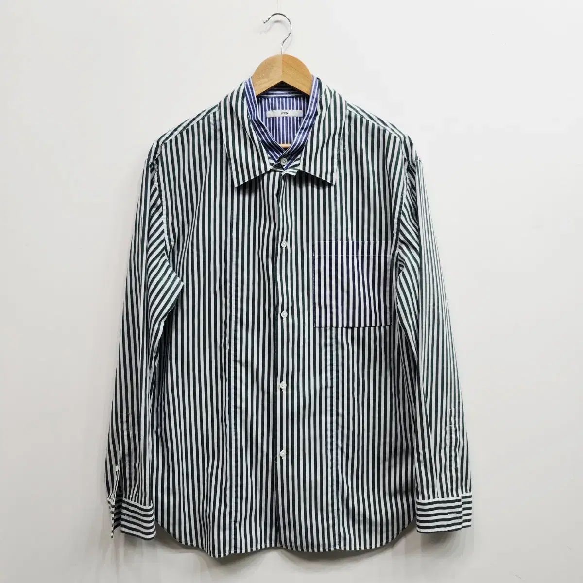 システム シャカシャカ素材 メンズ シャツ 105 The HANDSOME メンズ レイヤード シャツ 105