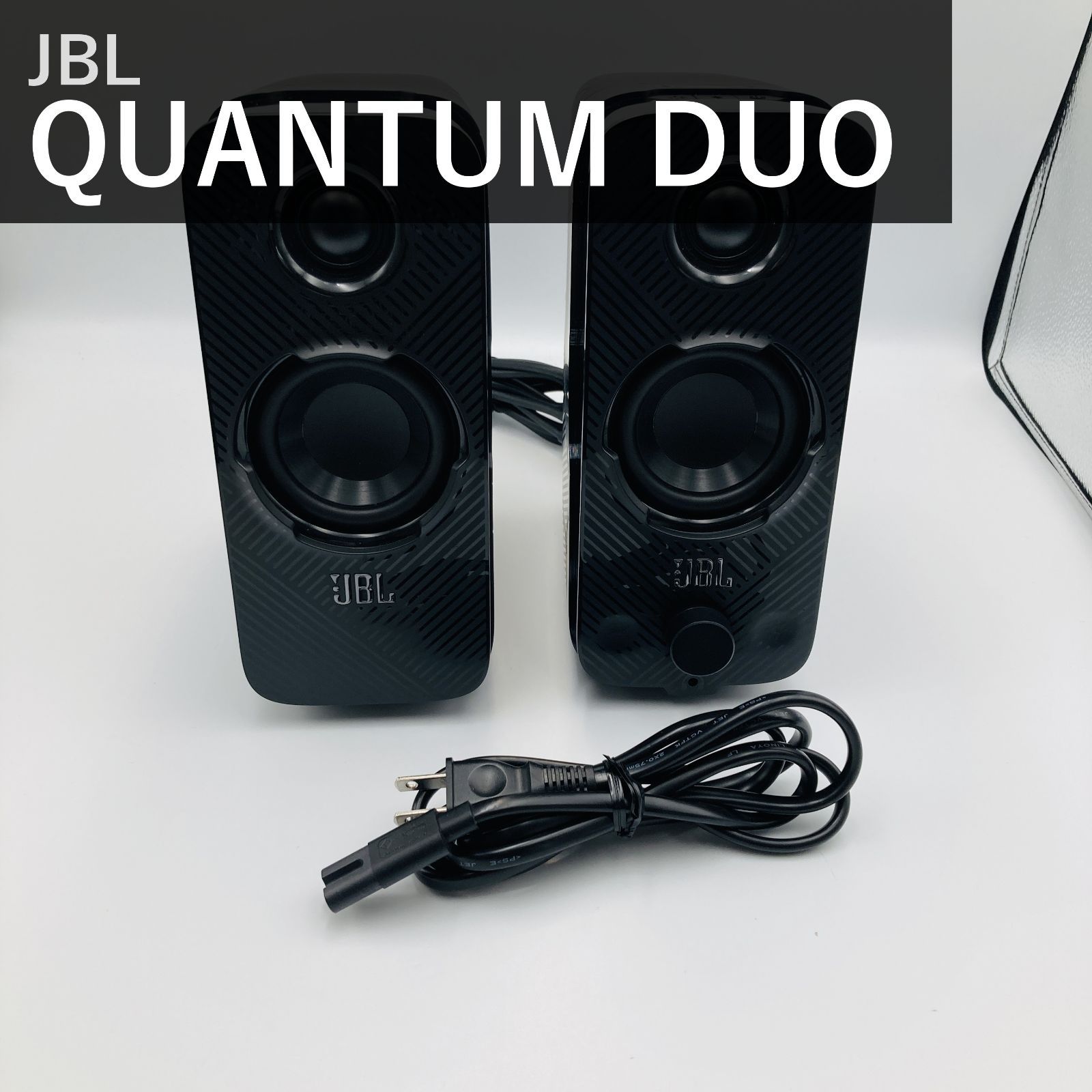JBL QUANTUM DUO ゲーミングスピーカー ブラック JBLQUANTUMDUOBLKJN PC USB 3.5mm Bluetooth ワイヤレス サラウンド ライティング 2.0ch 国内正規品