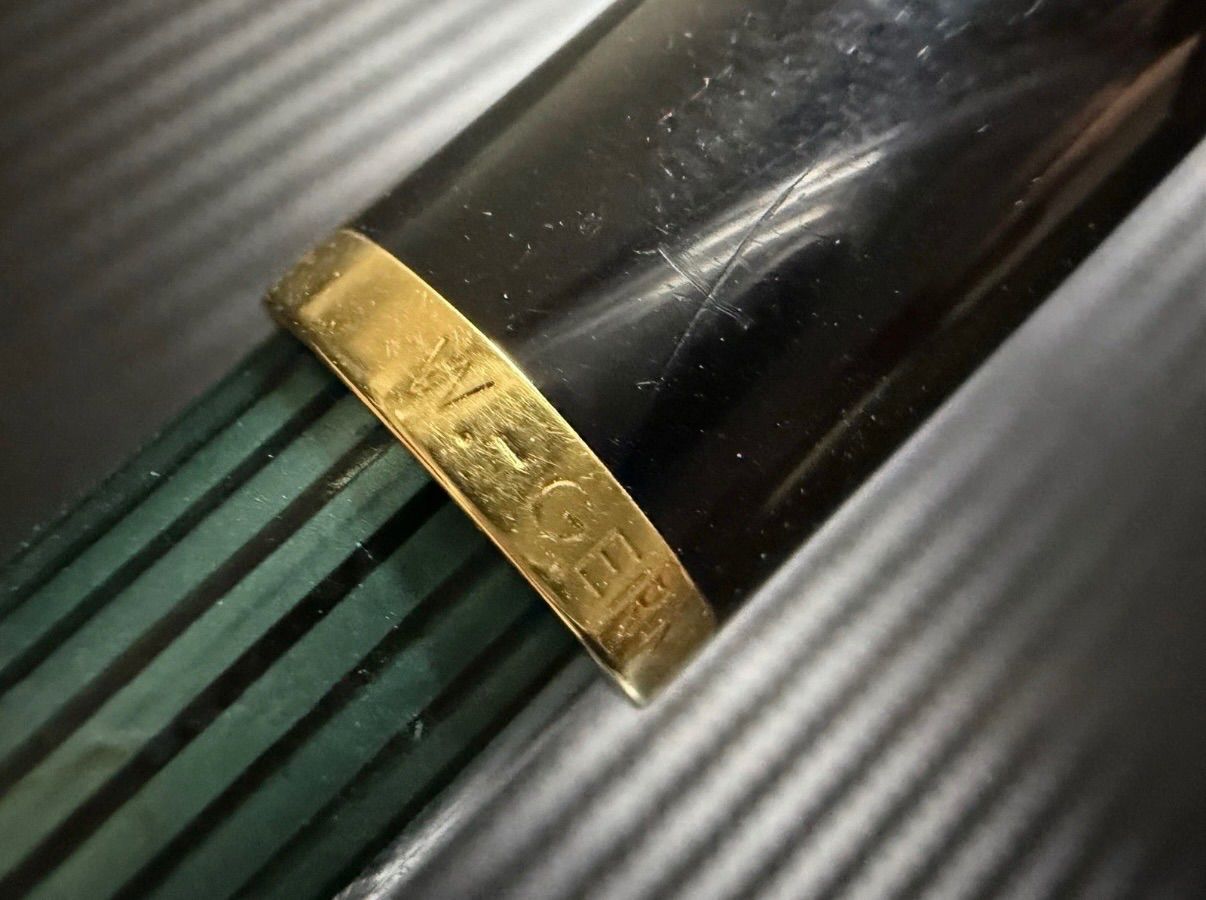 希少 ペリカン pelikan 旧型 R400 緑縞 ローラーボール - メルカリ