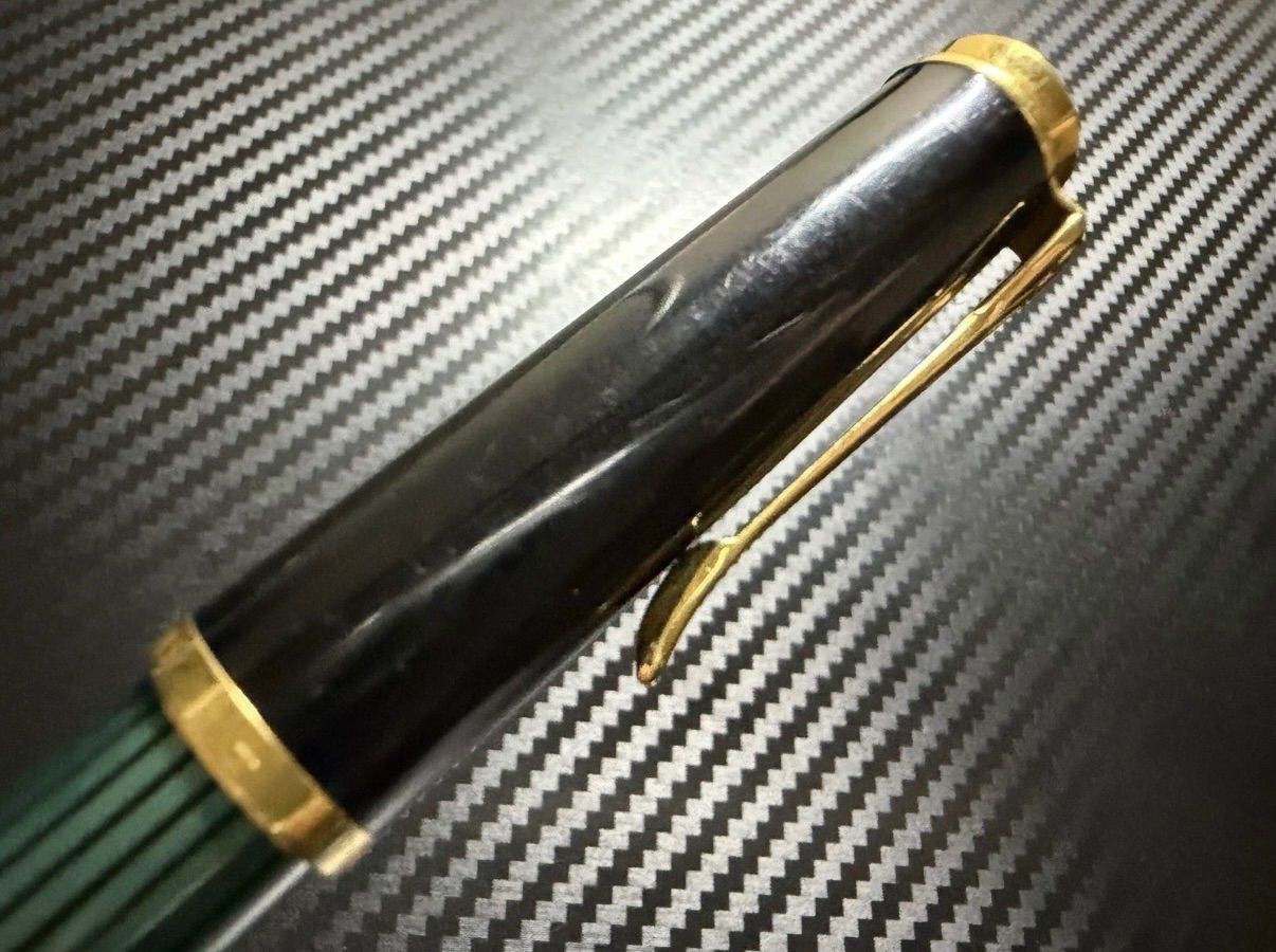 希少 ペリカン pelikan 旧型 R400 緑縞 ローラーボール - メルカリ