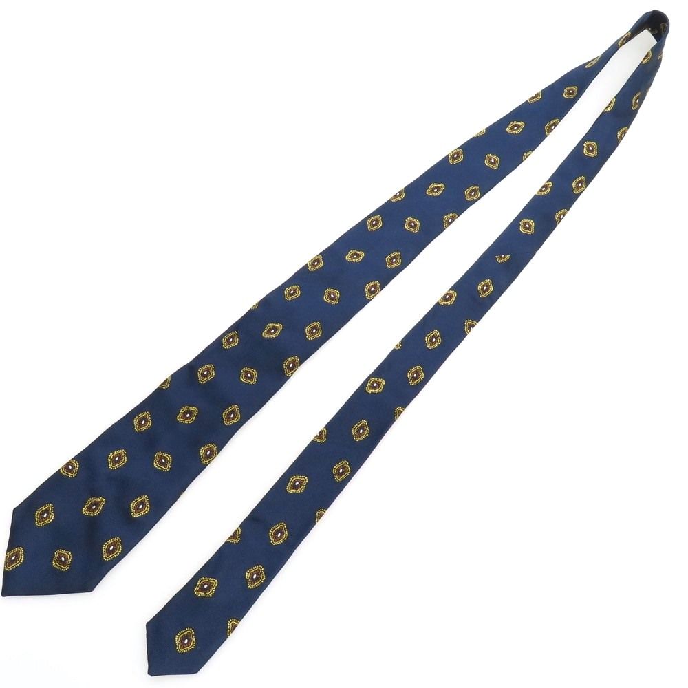 中古】フランコバッシ FRANCO BASSI GOLDEN 80'S シルク 小紋柄