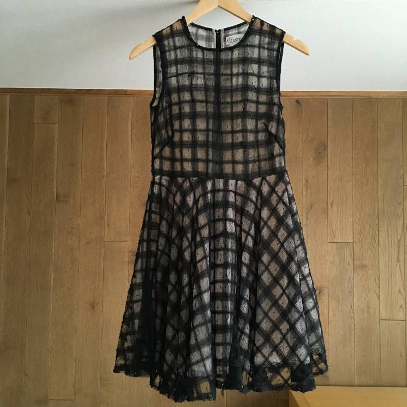 美品 RED VALENTINO レッドヴァレンティノ チュール ミニ ワンピース