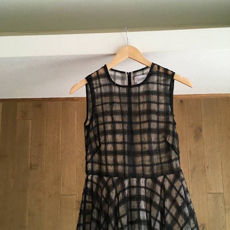 美品 RED VALENTINO レッドヴァレンティノ チュール ミニ ワンピース