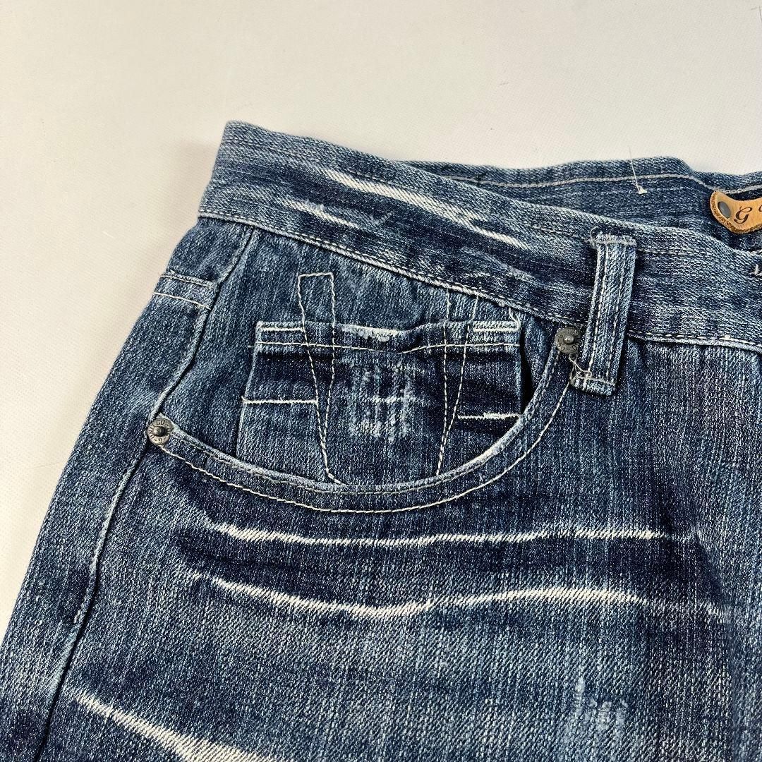 B系 刺繍 デニム G-UNIT Y2K HIPHOP ワッペン スタッズ｜Yahoo!フリマ 