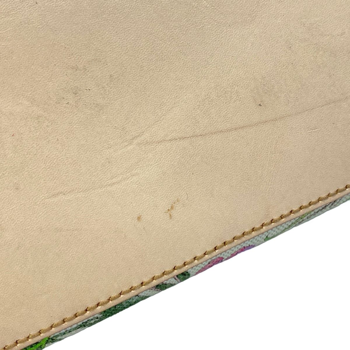 GUCCI(グッチ) ハンドバッグ美品 フローラ,バンブー 137395 白×マルチ レザー