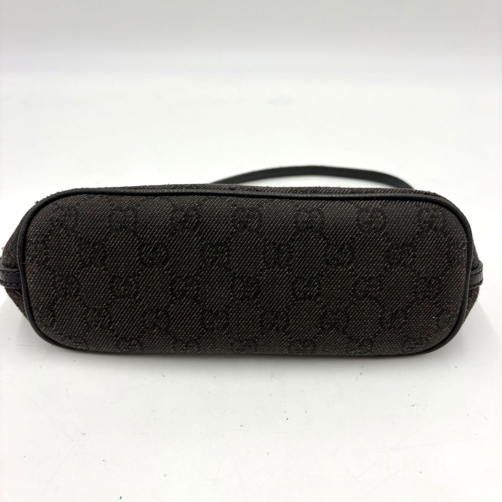 GUCCI グッチ GGキャンバス アクセサリーポーチ ハンドバッグ ブラック