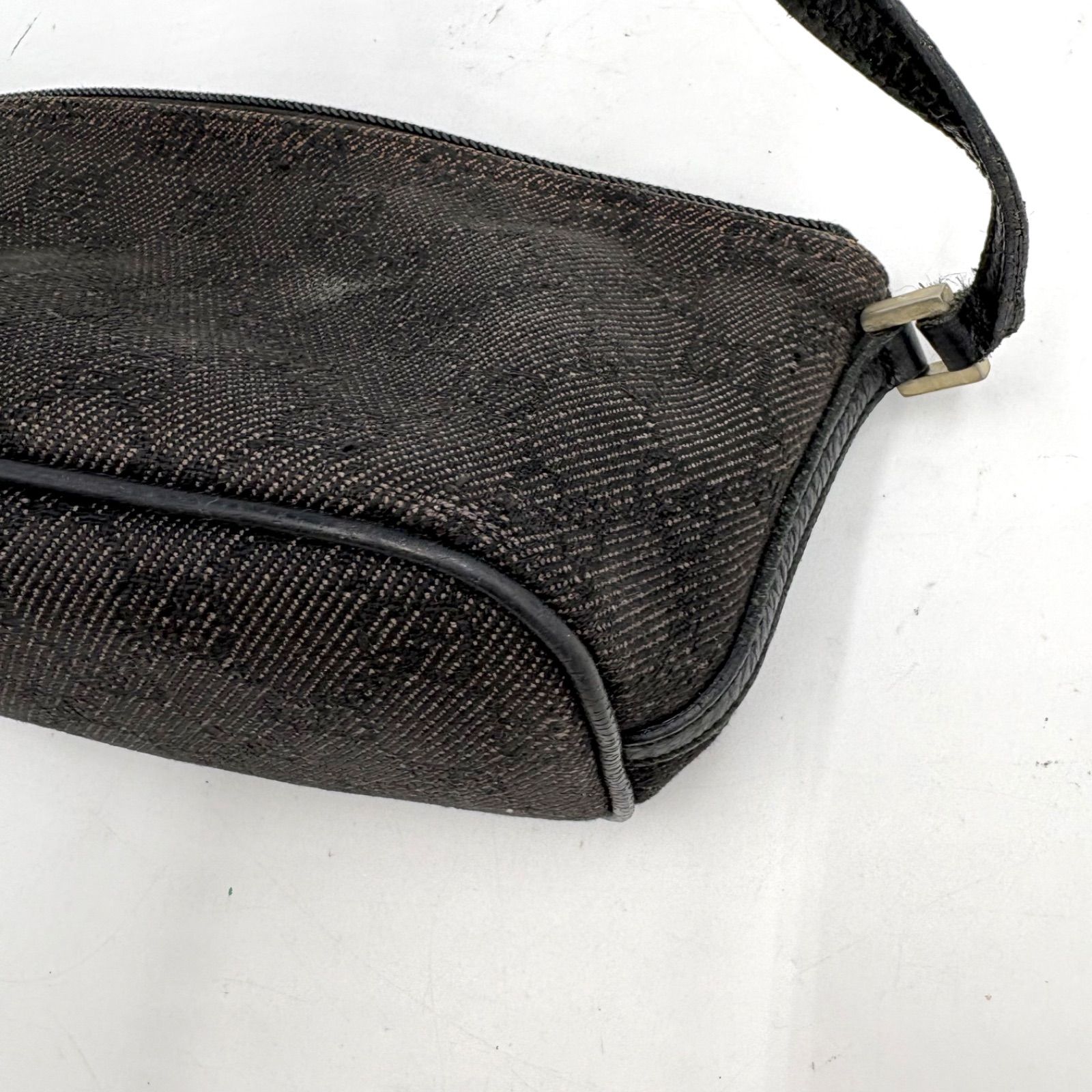 GUCCI グッチ GGキャンバス アクセサリーポーチ ハンドバッグ ブラック