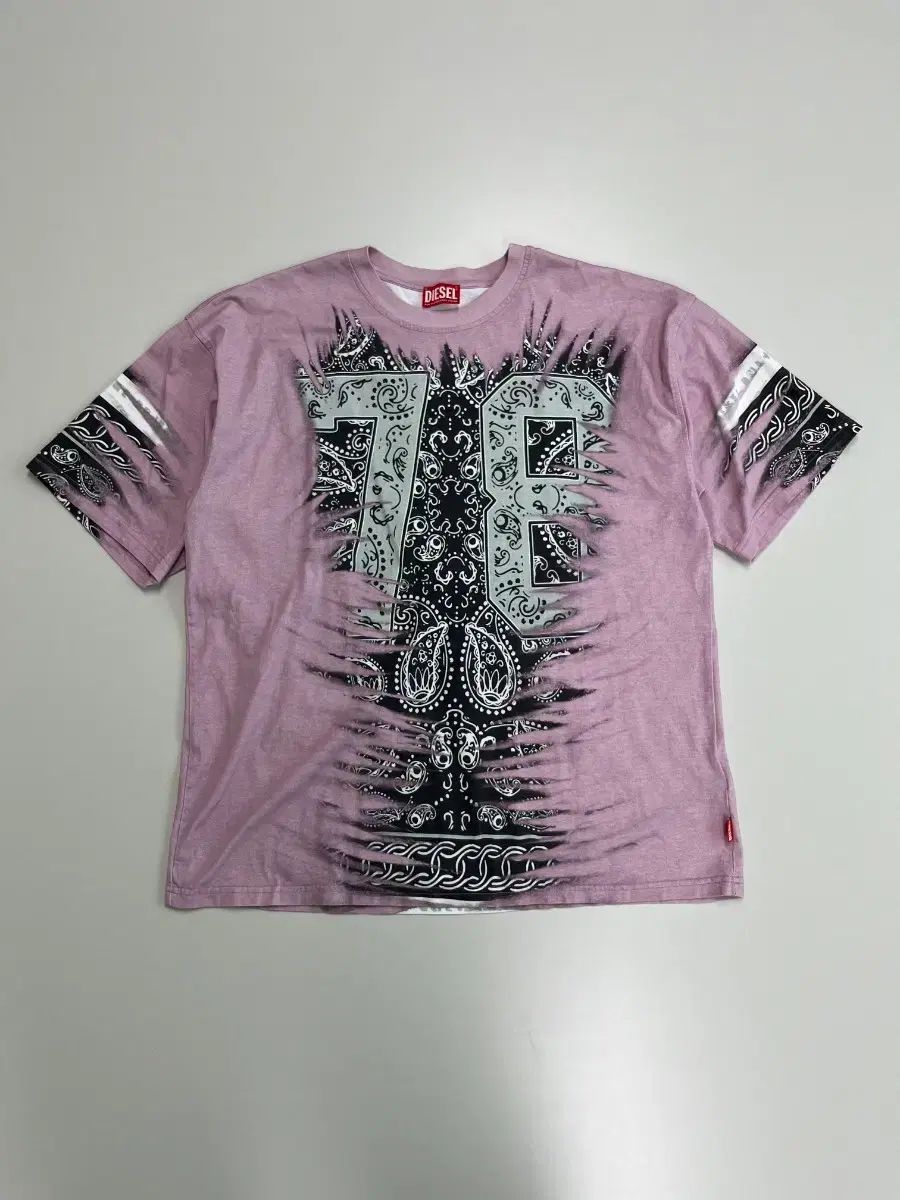 正規品 DIESEL バンダナ78 プリンティング Tシャツ