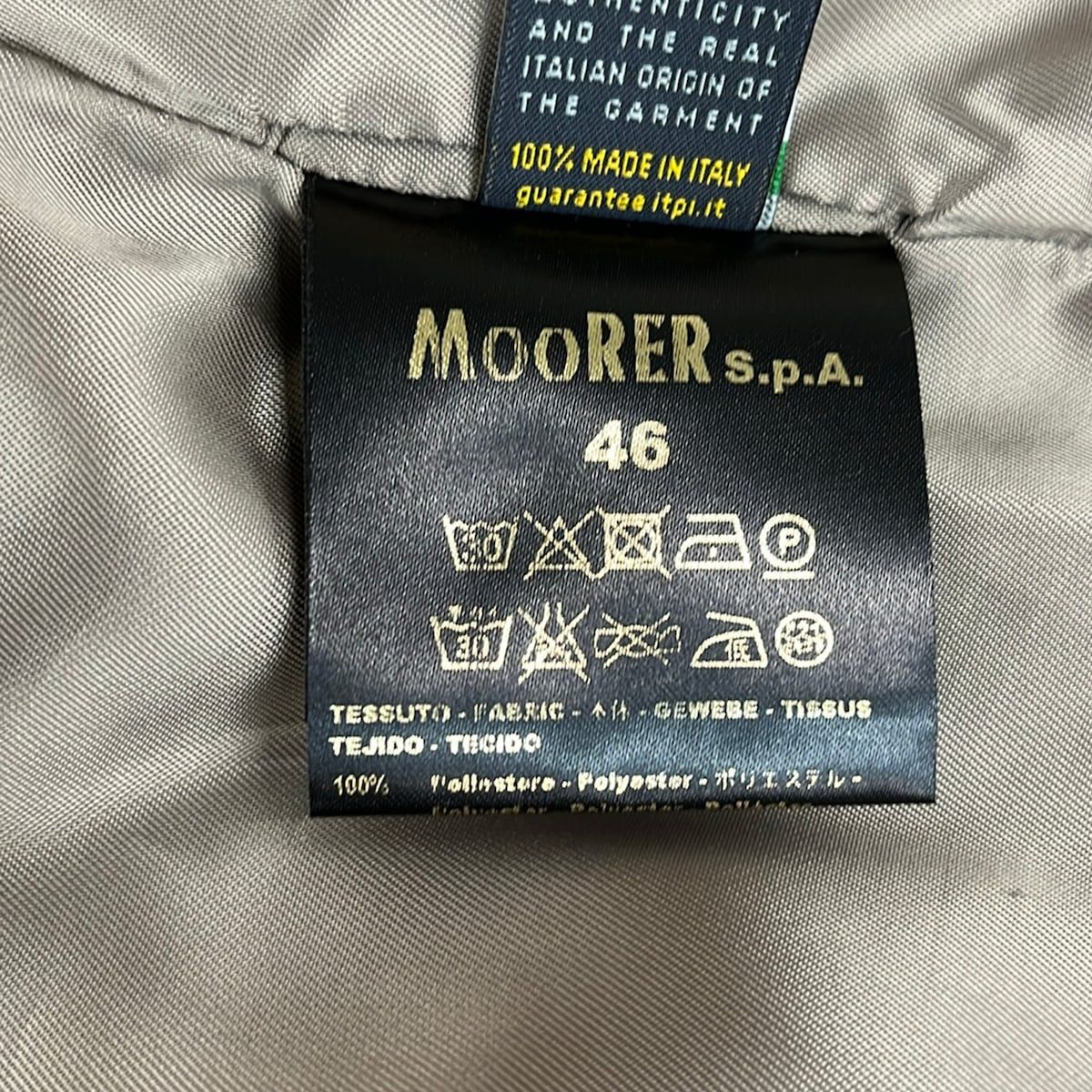 MOORER(ムーレー) コート サイズ46 XL メンズ - ベージュ 長袖/春/秋