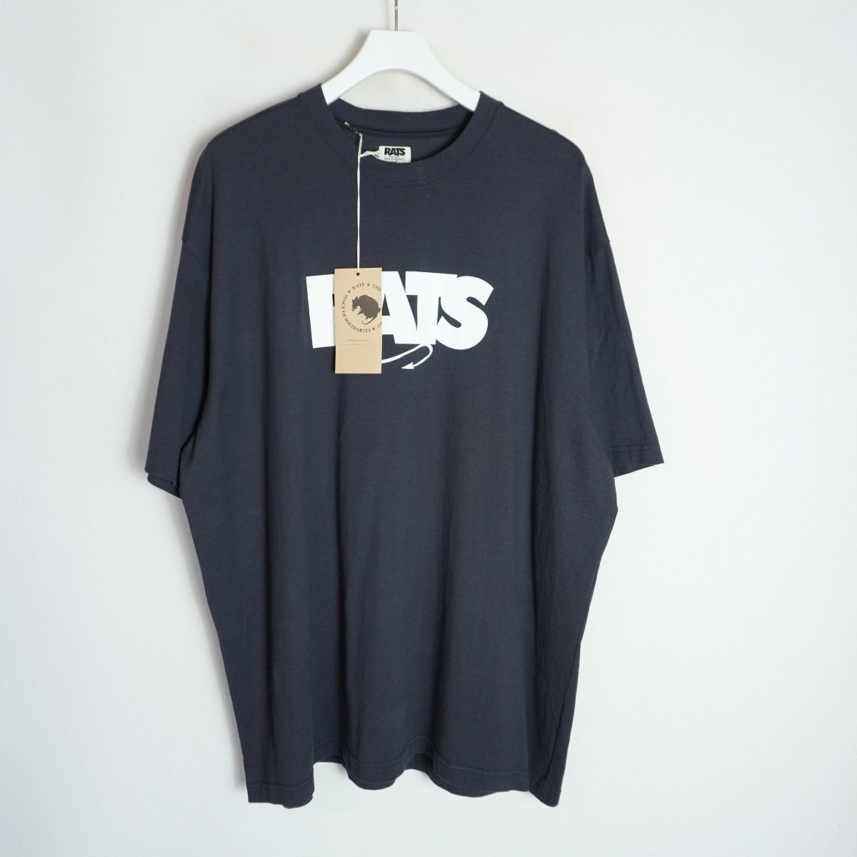 美品25SS RATS ラッツ BOX LOGO TEE ボックスロゴ プリント Tシャツ