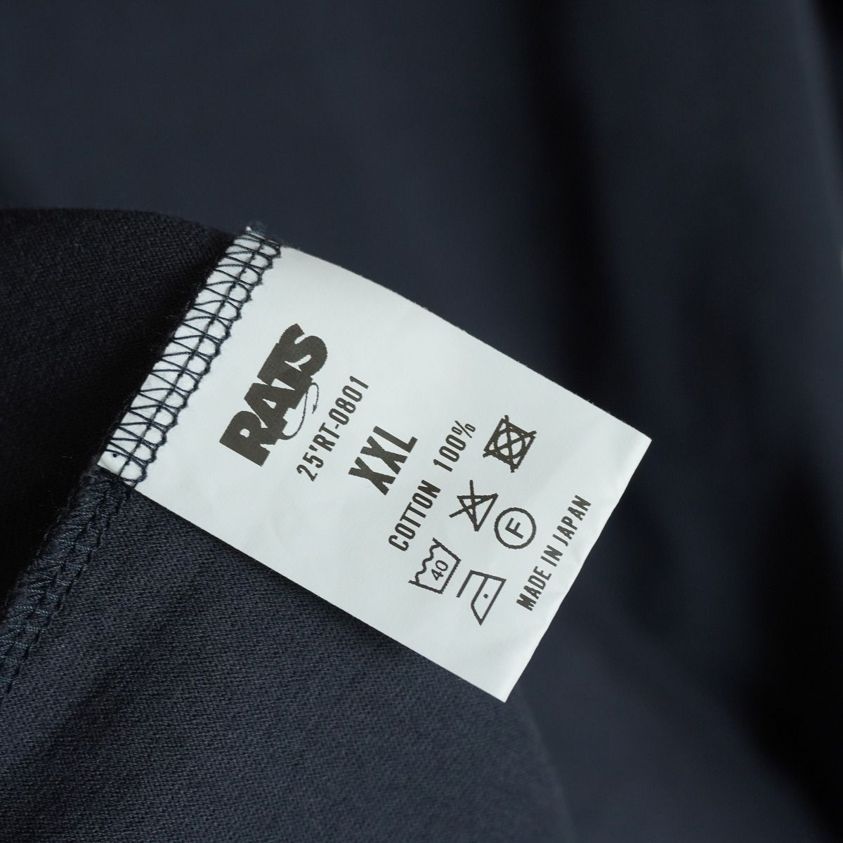 美品25SS RATS ラッツ BOX LOGO TEE ボックスロゴ プリント Tシャツ