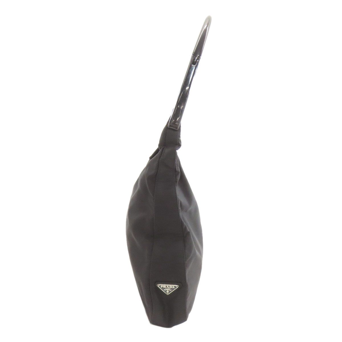 PRADA プラダ ロゴ金具 トートバッグ ナイロン レディース [中古