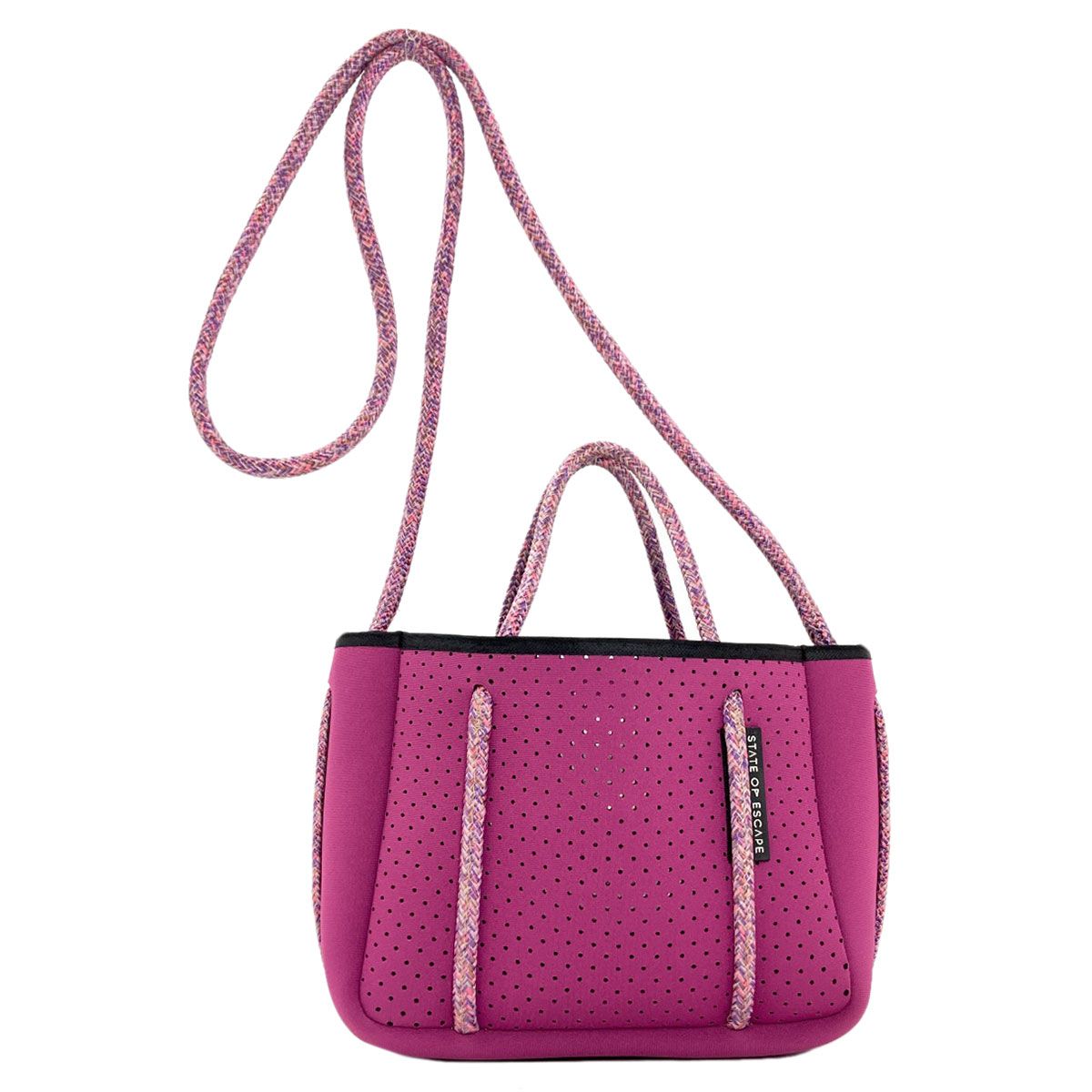 ステイトオブエスケープ　ハンドバッグ 2way パンチング　ネオプレン　ピンク SELECT BAG セレクトバッグ ステイトオブエスケープ 2WAY ハンドバッグ