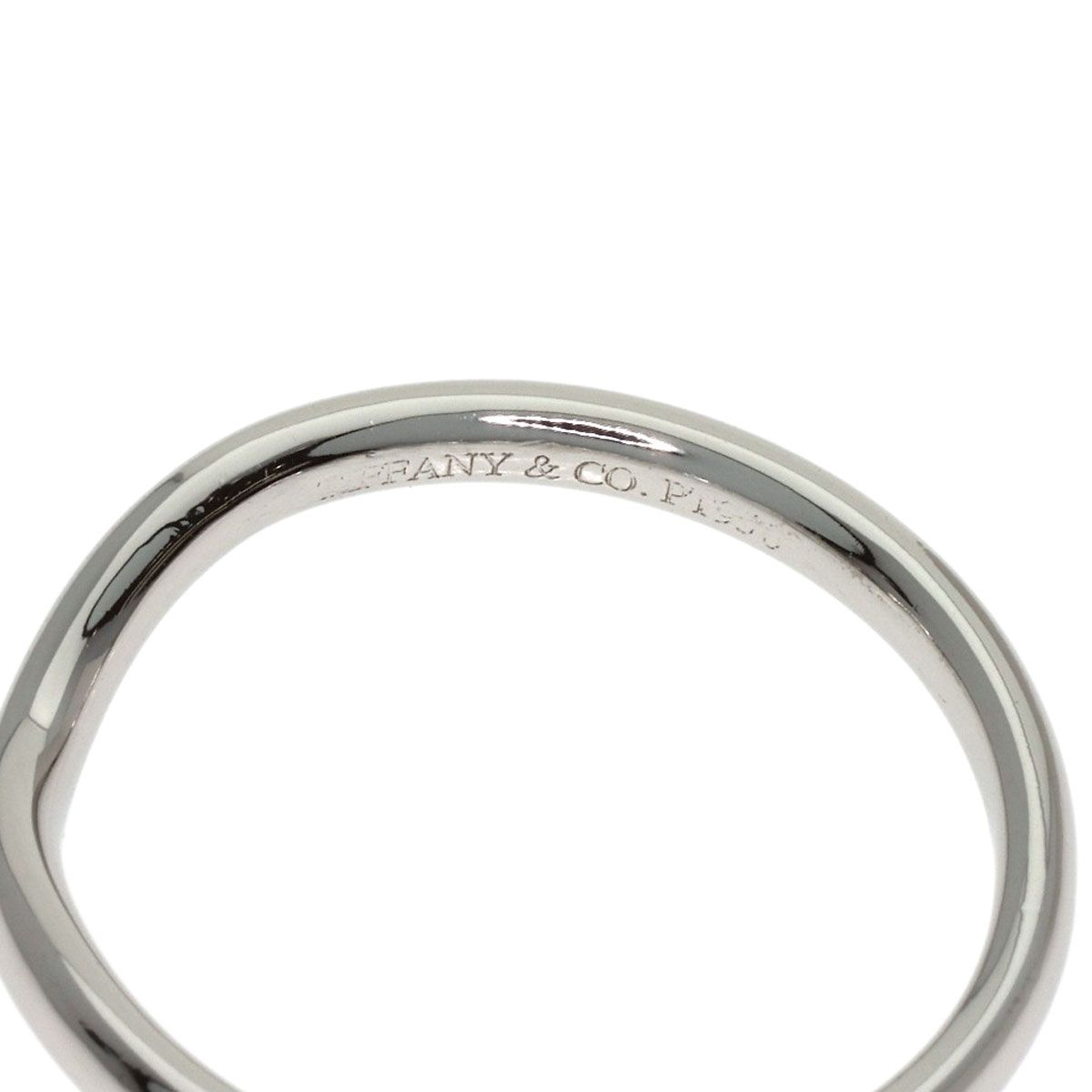 TIFFANY&Co. ティファニー カーブド バンド リング・指輪 PT950