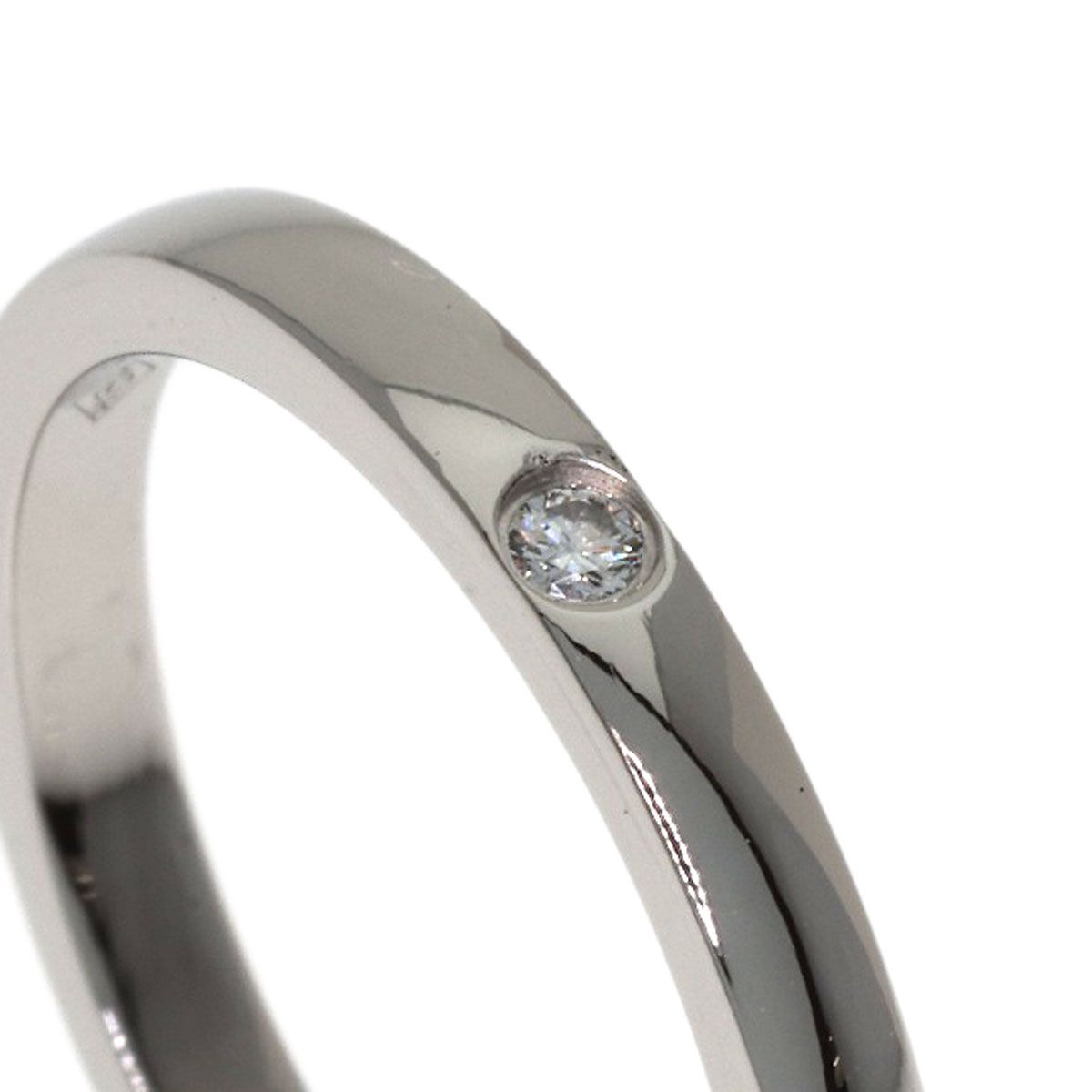 Cartier ウェディングバンド　ダイヤモンド付 サイズ49 YG【20日限定 CARTIER カルティエ ウェディング 1P ダイヤモンド #49 リング・指輪